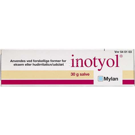 Inotyol Ichthammol, zinkoxid og titandioxid. .